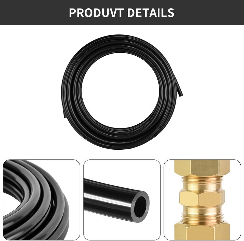 mupera 25 Feet 5/16" Fuel Line Repair Kit - Upgraded Automotive 5/16 Fuel Line Kit, Nylon/Steel Fuel Line Replacement Kit for Cars and Trucks - Image 3